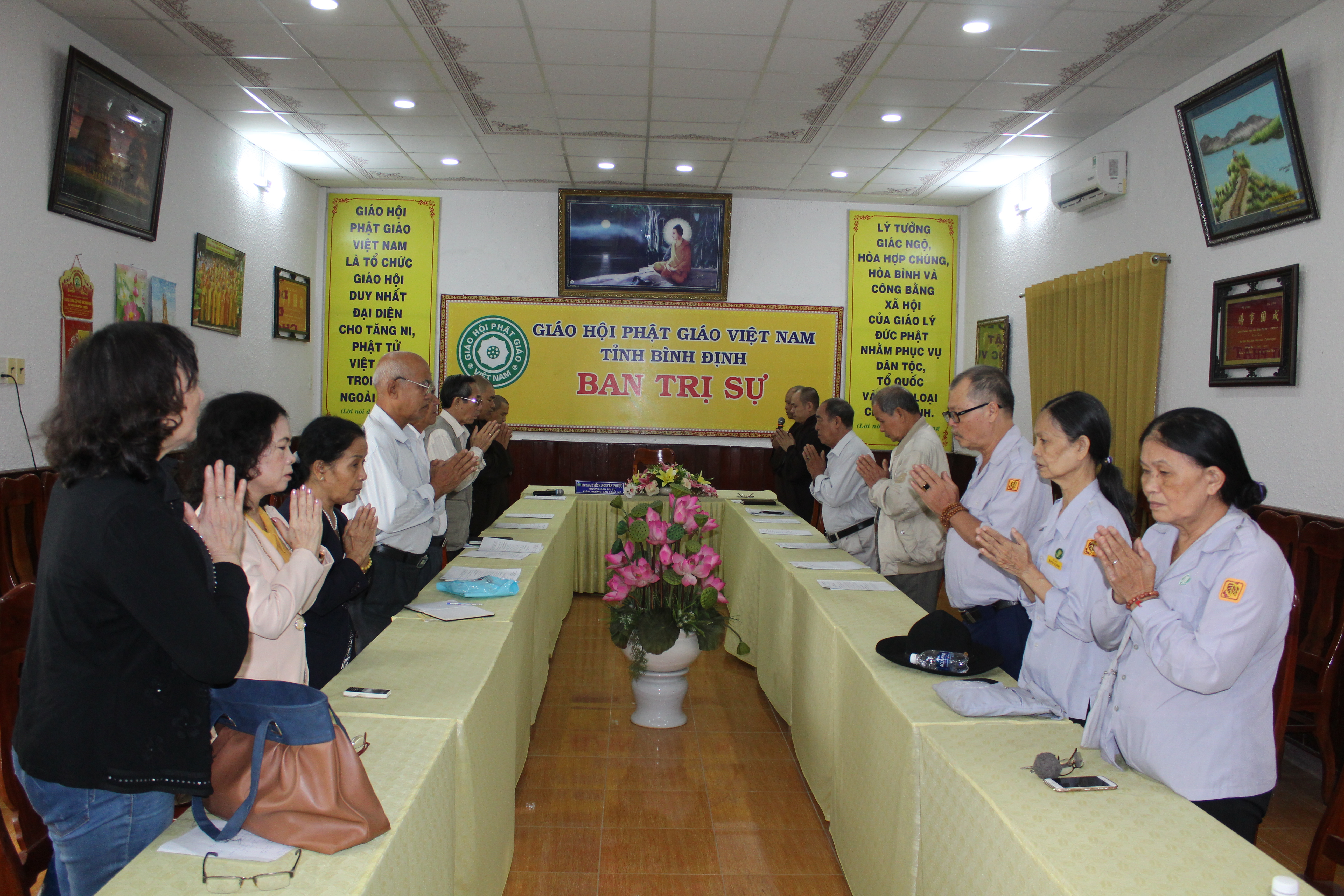 Ban Hướng Dẫn Phật Tử tỉnh Bình Định họp tổng kết năm 2018